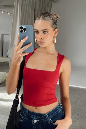 Back In Time Top Red