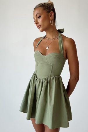 Lyle Mini Dress Sage