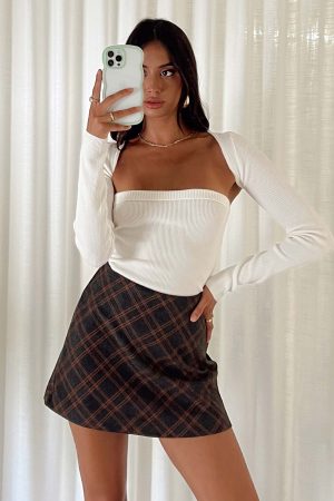 Fike Mini Skirt Charcoal