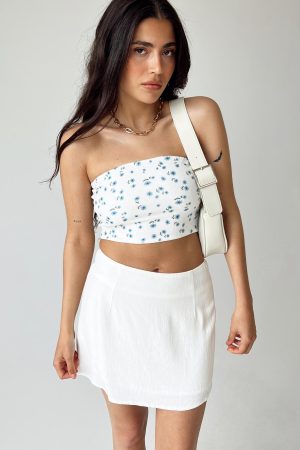 Selby Mini Skirt White Petite
