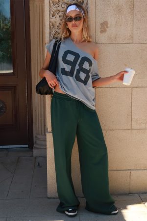 All Day Straight Leg Sweatpants Green