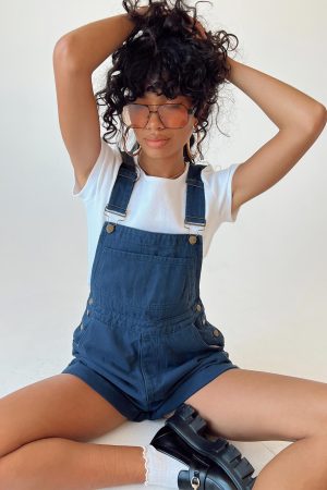 Kacey Short Overalls Navy