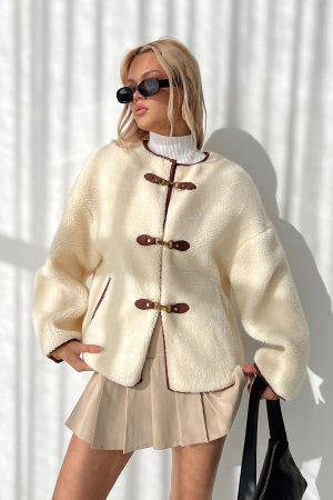 Adylic Teddy Coat Cream / Brown
