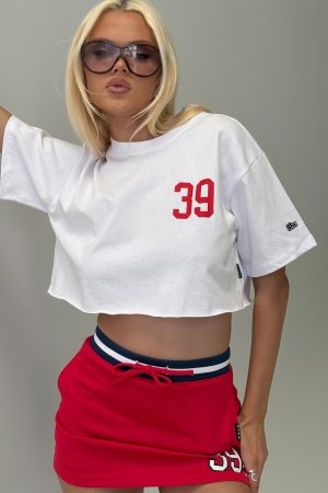 Boston University Track Top White