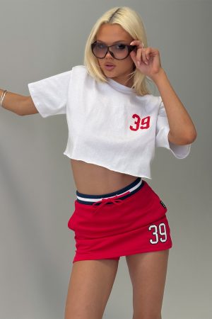 Boston University Basketball Skirt Red