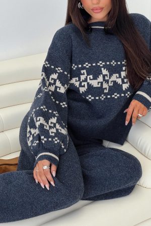 Alpine Sweater Navy / Cream