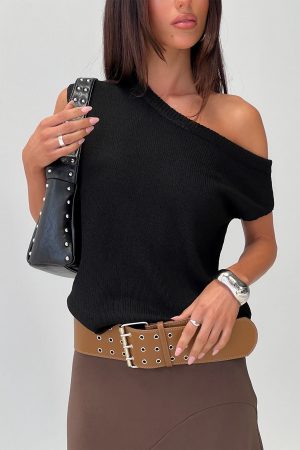 Ashfield Off Shoulder Top Black