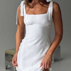 Neverending Mini Dress White