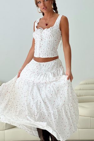Traycie Corset Top White