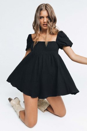 Lorna Romper Black