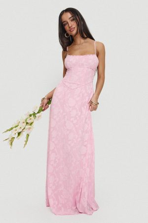 South Of France Maxi Dress Pink Petite