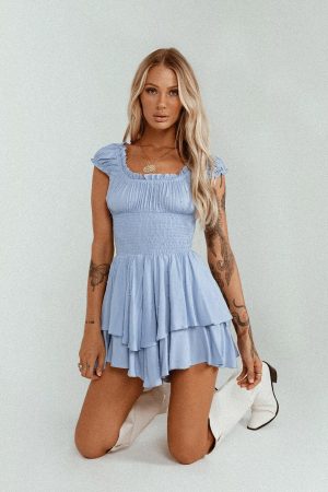 The Love Galore Romper Blue