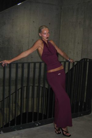 Vanecia Maxi Skirt Purple