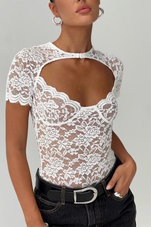 Giallo Bodysuit White
