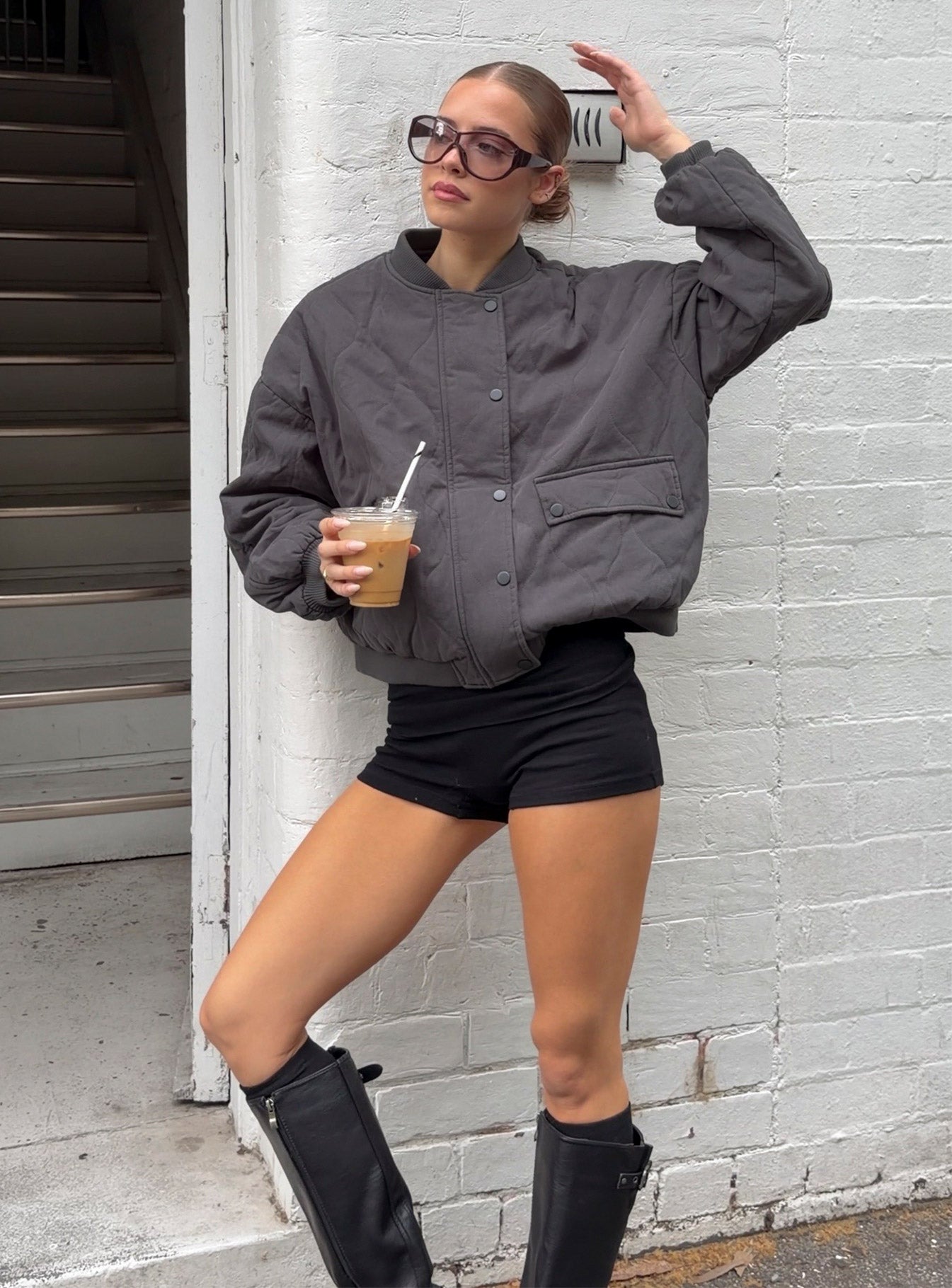 Baseline Low Rise Rib Shorts Black - Image 10