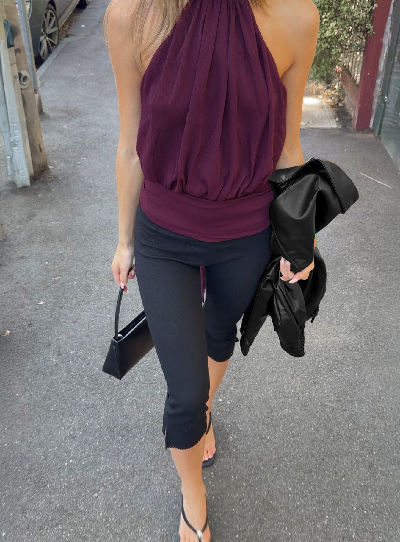 Baseline Rib Capri Pants Black - Image 8