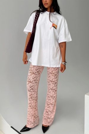 Peru Lace Pants Pink