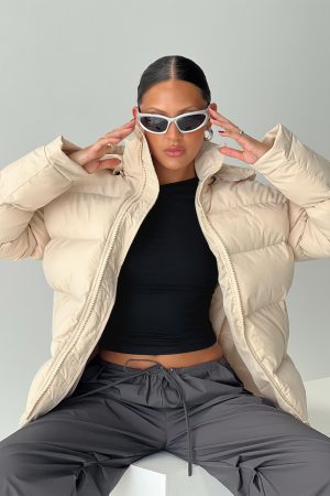 Dream Puff Technical Puffer Jacket Beige