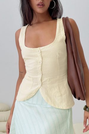 Spirito Vest Top Butter