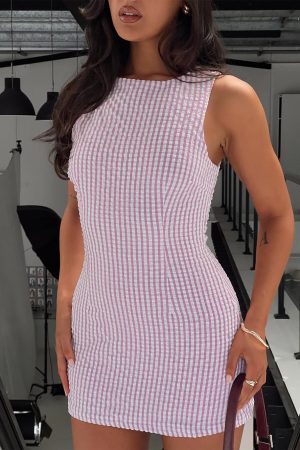 Yumiko Romper Pink Check