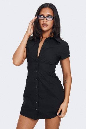 Motley Mini Dress Black