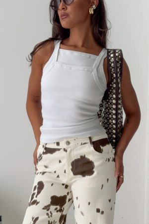 Aglaia Layered Cami Top White