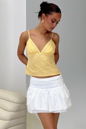 Written In The Stars Mini Skirt White