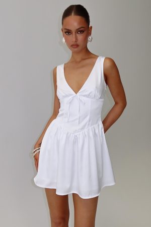 Soul Shining Mini Dress White