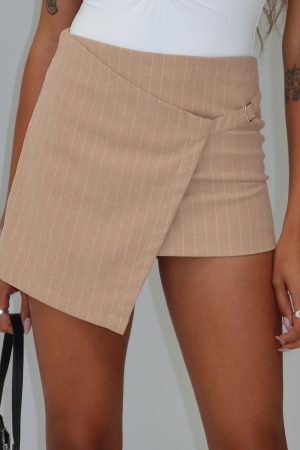 Strangers Mini Skirt Beige