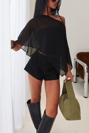 Senzo Wrap Shorts Black