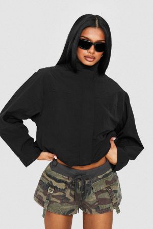 Shoreline Windbreaker Jacket Noir