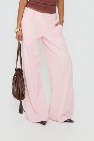 Pedra Wide Leg Pant Pink