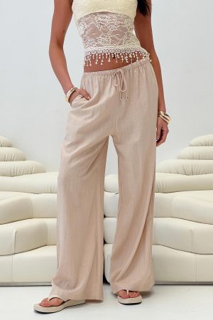 Ogilvie Linen Blend Pants Beige