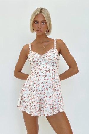 Thunderclouds Romper Pink Floral
