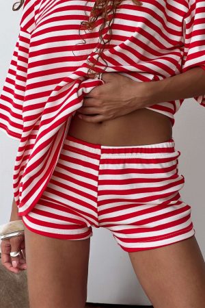 Bryanne Shorts Red Stripe