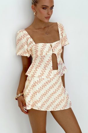 Adios Linen Blend Skort Multi