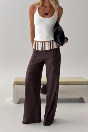 Quenlin Folded Straight Leg Pant Multi