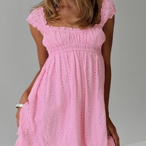 Carlita Mini Dress Pink Petite