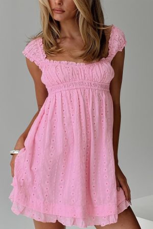 Carlita Mini Dress Pink Petite