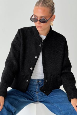 Stillar Bomber Jacket Black