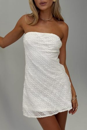 Mimosie Strapless Mini Dress Cream