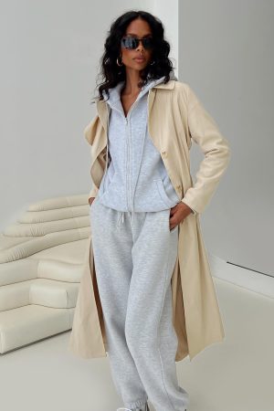 Haili Trench Coat Beige