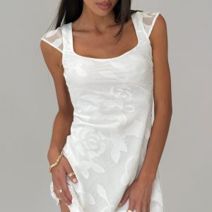 Lucienna Mini Dress White Floral