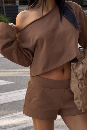 Daybreak Rib Waist Shorts Cocoa