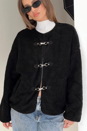 Adylic Teddy Coat Black