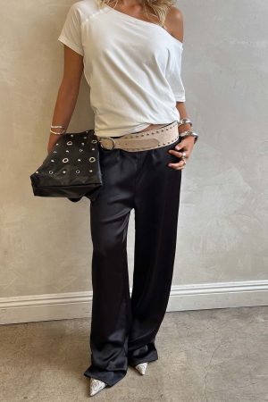 Soulstar Satin Pants Black