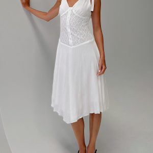 Danira Midi Dress White