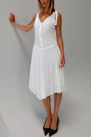 Danira Midi Dress White