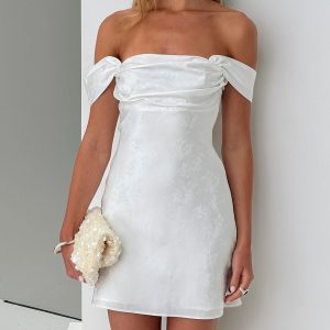 Zabbarra Mini Dress White Floral