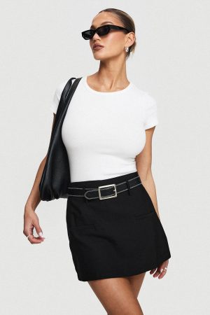 Grant My Wish Mini Skort Black
